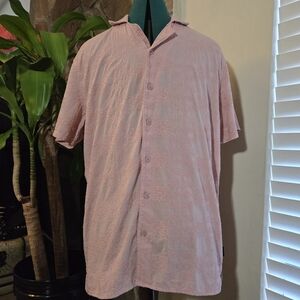 Hollister Textured Cotton Beachy Button Up
